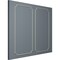Ekena Millwork 31-in. W x 62-in. H Bulwark Rope Panel Moulding Kit Double Panel PMLKBU31X62B - alternate 5